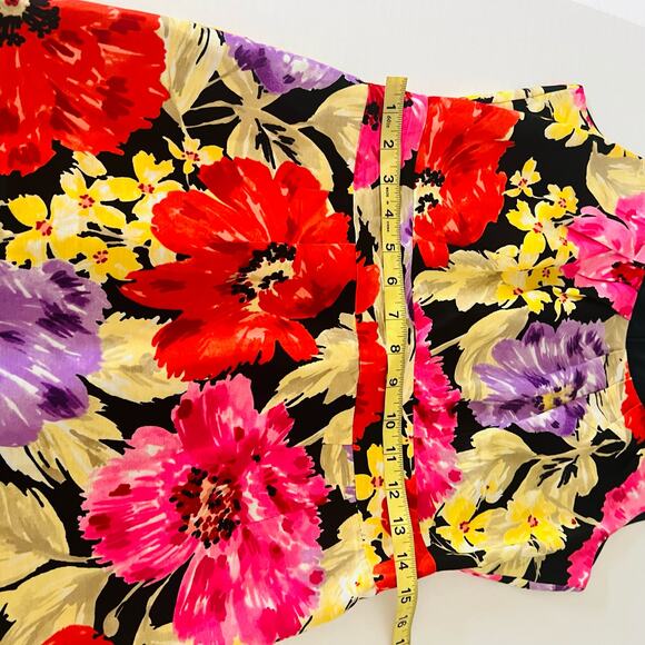 Banana Republic Floral Print Sleeveless Dress Size 6 Multicolored - Picture 6 of 8